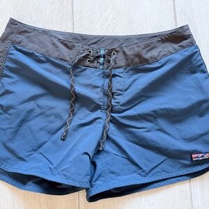 Patagonia NetPlus Board Shorts Blue Black Size 8